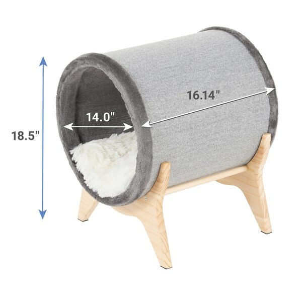 Frisco Modern Elevated Tunnel Cat Bed