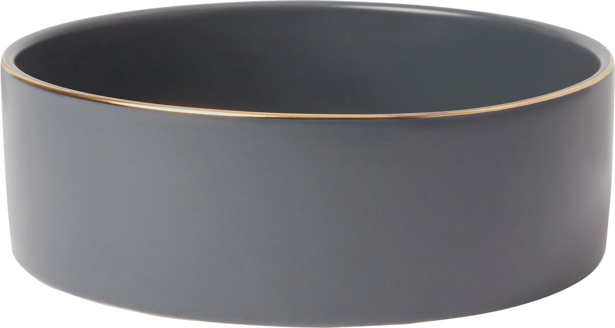 Frisco Modern Gold Rim Ceramic Treat Jar