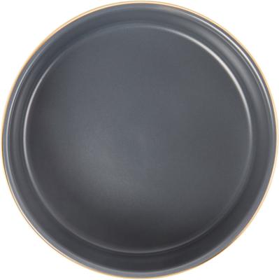 Show full view: Frisco Modern Gold Rim Ceramic Bowl, Deep Sea Blue, Small: 1.5 cup slide 5 of 8