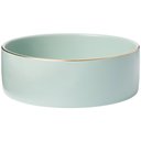 Frisco Modern Gold Rim Ceramic Bowl, Soft Seafoam, Medium: 5 cup