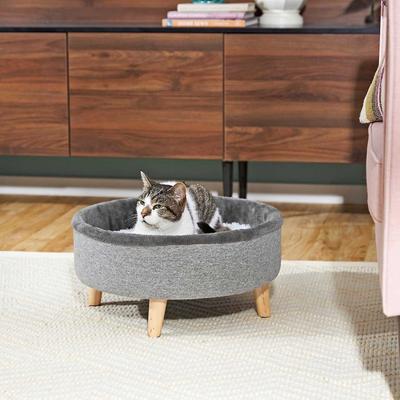 Show full view: Frisco Modern Round + Tunnel Elevated Cat Bed slide 5 of 9