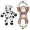 Show in main carousel: Frisco Monkey + Cow Plush with Inside Rope Squeaky Dog Toy slide 1 of 10