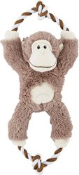 Frisco Monkey + Cow Plush with Inside Rope Squeaky Dog Toy slide 2 of 9