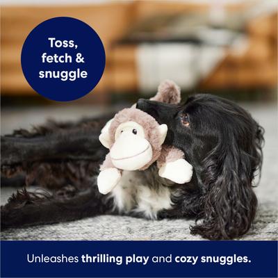 Show full view: Frisco Monkey Plush Squeaky Dog Toy, Small/Medium slide 5 of 7