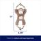 Show in main carousel: Frisco Monkey Plush with Rope Squeaky Dog Toy, Medium/Large slide 3 of 7