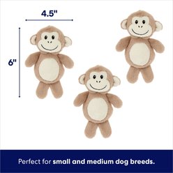 Frisco Monkeys in Tree Hide & Seek Puzzle Plush Squeaky Dog Toy Refills, Small/Medium, 3 count slide 2 of 5