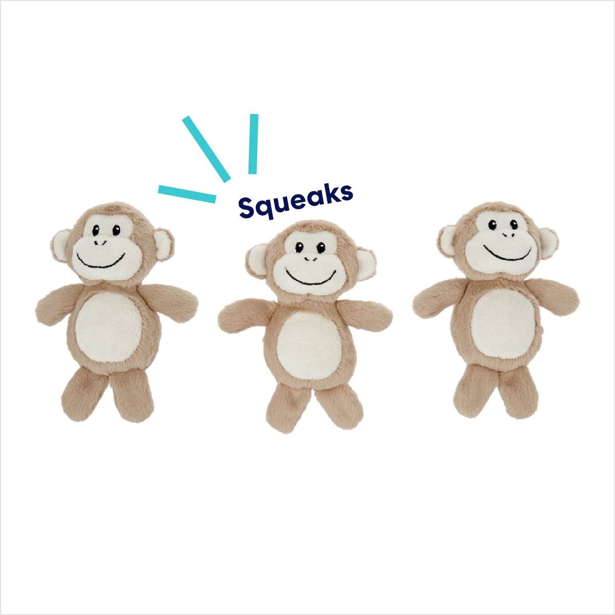 Frisco Monkeys in Tree Hide & Seek Puzzle Plush Squeaky Dog Toy