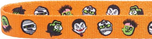 Show full view: Frisco Monster Bash Polyester Dog Collar, Med: 14 to 20-in neck, 3/4-in W slide 3 of 4