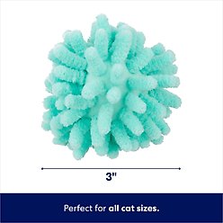 Frisco Moppy Ball Cat Toy with Catnip, Blue slide 2 of 5