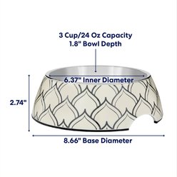 Frisco Moroccan Design Stainless Steel Dog & Cat Bowl, Medium: 3 cup slide 2 of 7