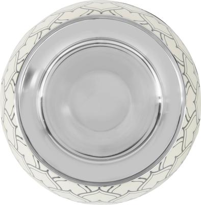Show full view: Frisco Moroccan Design Stainless Steel Dog & Cat Bowl, Medium: 3 cup slide 4 of 8