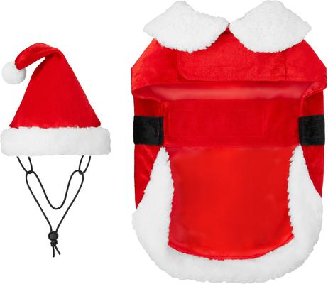 Show full view: Frisco Mr. Claus Dog & Cat Costume, X-Small slide 6 of 9