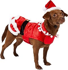 Frisco Mrs. Claus Dog & Cat Costume, Medium