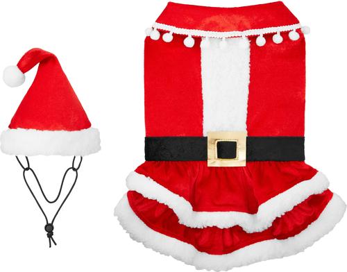 Show full view: Frisco Mrs. Claus Dog & Cat Costume, Medium slide 4 of 8