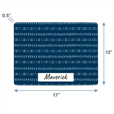 Show full view: Frisco Mudcloth Personalized Dog & Cat Placemat slide 5 of 7