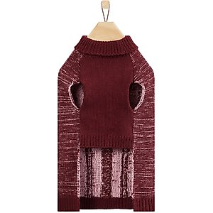 Frisco Multi Cable Dog & Cat Sweater, Pink, Medium