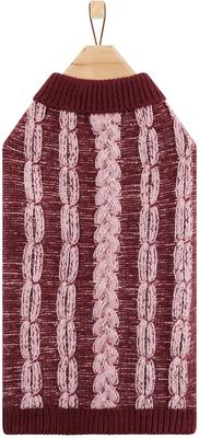 Show full view: Frisco Multi Cable Dog & Cat Sweater, Pink, XX-Large slide 4 of 9