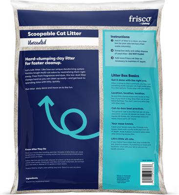 Show full view: Frisco Multi-Cat Unscented Clumping Clay Cat Litter, 20-lb bag slide 3 of 9