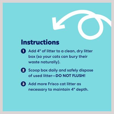 Frisco Multi-Cat Unscented Clumping Clay Cat Litter