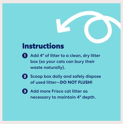 Show full view: Frisco Multi-Cat Unscented Clumping Clay Cat Litter, 40-lb bag slide 6 of 9