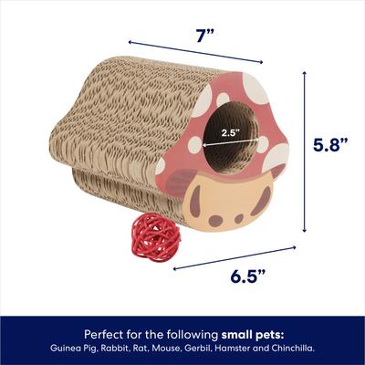 Show full view: Frisco Mushroom Hide & Chew Small Pet Toy slide 2 of 5