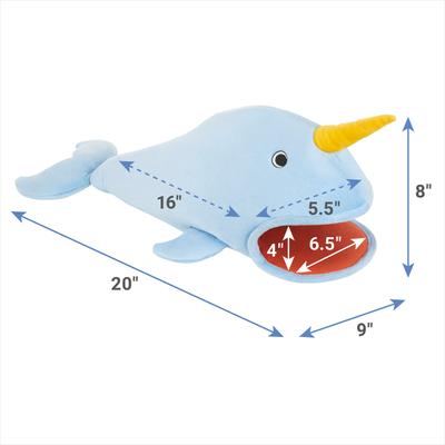 Show full view: Frisco Narwhal Small Pet Cave, Blue slide 2 of 6