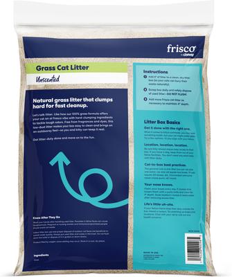 Show full view: Frisco All Natural Unscented Clumping Grass Cat Litter, 20-lb bag slide 3 of 9