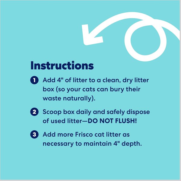 Show full view: Frisco Natural Unscented Clumping Grass Cat Litter, 20-lb bag slide 6 of 9