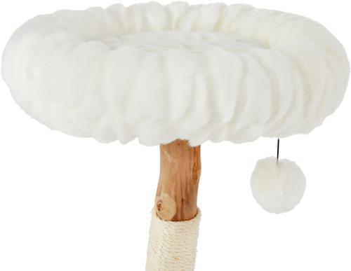 Show full view: Frisco Natural Wood Modern Cat Tree with Toy, Ivory, Small slide 5 of 8
