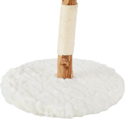 Show full view: Frisco Natural Wood Modern Cat Tree with Toy, Ivory, Small slide 6 of 8