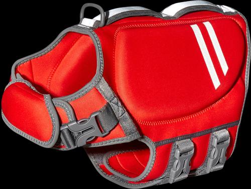 Show full view: Frisco Neoprene Dog Life Jacket, Red, Medium slide 6 of 13