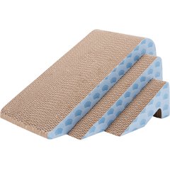 Frisco Nesting Cat Scratcher Toy with Catnip, Blue Waves