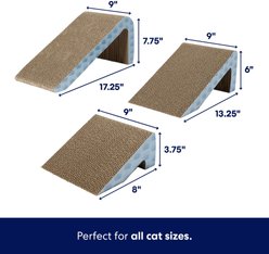 Frisco Nesting Cat Scratcher Toy with Catnip, Blue Waves slide 2 of 4