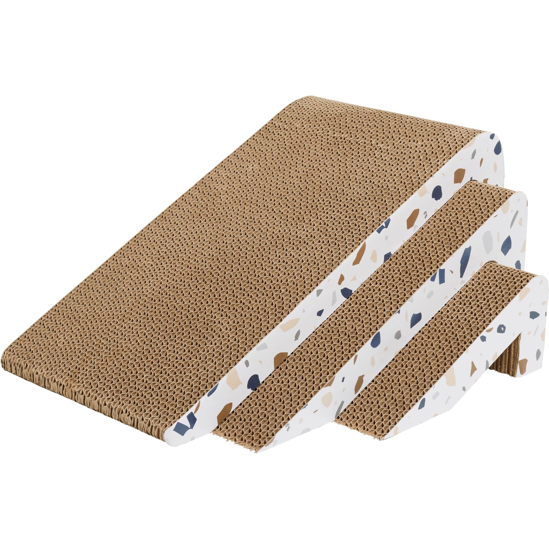 Frisco Frisco Nesting Cat Scratcher Toy with Catnip, Modern Terrazzo