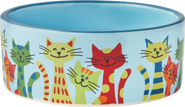 Frisco New York Non-skid Ceramic Cat Bowl