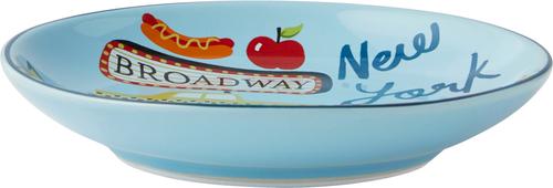 Show full view: Frisco New York Non-skid Ceramic Cat Dish, Multi Color, 0.5 cup, 1 count slide 3 of 10