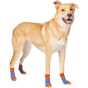DOK TigerToes Anti-Slip Dog Socks for Senior Dogs, Grey