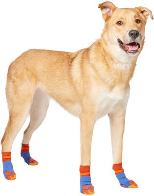 Show full view: Frisco Non-Skid Colorblock Dog Socks, Size 7 slide 1 of 9