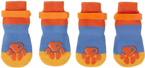 Show full view: Frisco Non-Skid Colorblock Dog Socks, Size 7 slide 3 of 9