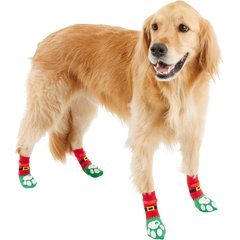 Frisco Non-Skid Elf Dog Socks, Size 1