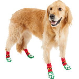 DOK TigerToes Anti-Slip Dog Socks for Senior Dogs, Grey