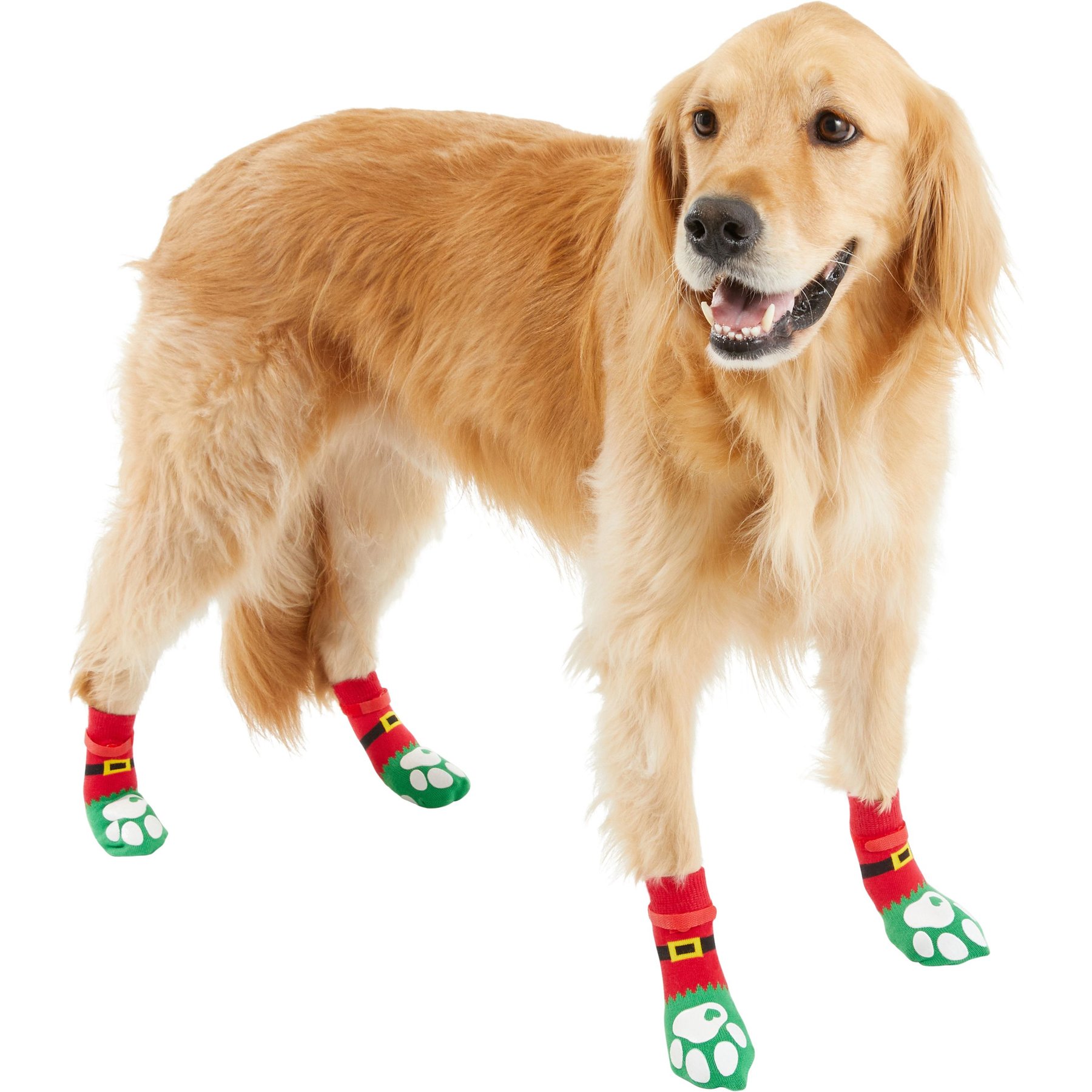 Frisco Non-Skid Elf Dog Socks, Size 2