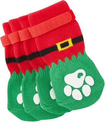 Show full view: Frisco Non-Skid Elf Dog Socks, Size 4 slide 6 of 10