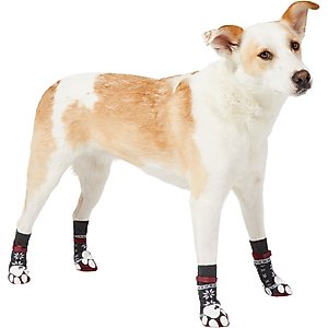 DOK TigerToes Anti-Slip Dog Socks for Senior Dogs, Grey