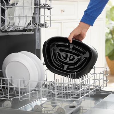 Show full view: Frisco Non-Skid Slow Feeder Dog & Small Pet Bowl, Black, Medium: 4 cup slide 5 of 8