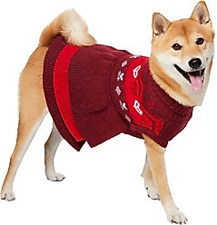 Frisco Nordic Sequin Dog & Cat Sweater Dress, Medium