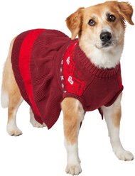 Frisco Nordic Sequin Dog & Cat Sweater Dress, X-Large