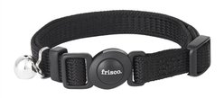 Frisco Nylon Breakaway Cat Collar with Bell, Black, 8 to 12-in neck, 3/8-in wide