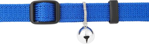 Show full view: Frisco Nylon Breakaway Cat Collar with Bell, Blue, 8 to 12-in neck, 3/8-in wide slide 3 of 7