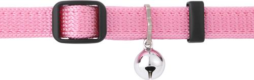 Show full view: Frisco Nylon Breakaway Cat Collar with Bell, Pink, 8 to 12-in neck, 3/8-in wide slide 3 of 7